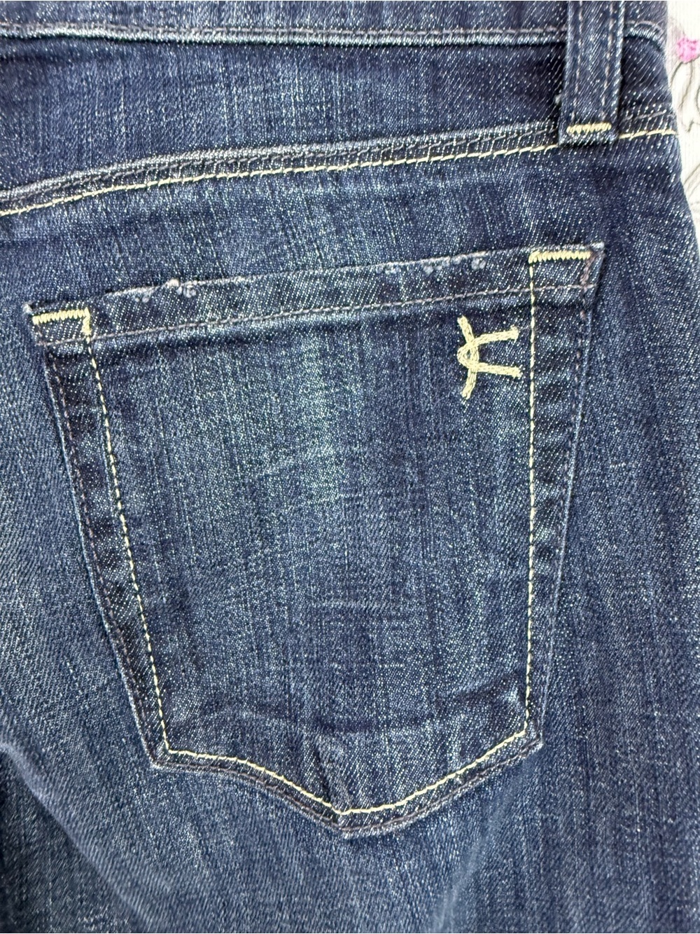 DAVID KAHN jeans Women's Dark Wash Boot Cut Jeans - Classic Mid-Rise - Picture 7 of 12
